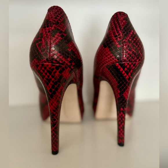BCBG Snake Skin Print Heels - Picture 4 of 6